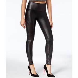 🆕price drop! Spanx Faux Leather Moto Leggings